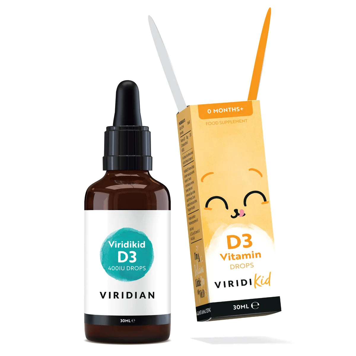 Viridikid lasten D3-vitamiinitipat 30 ml