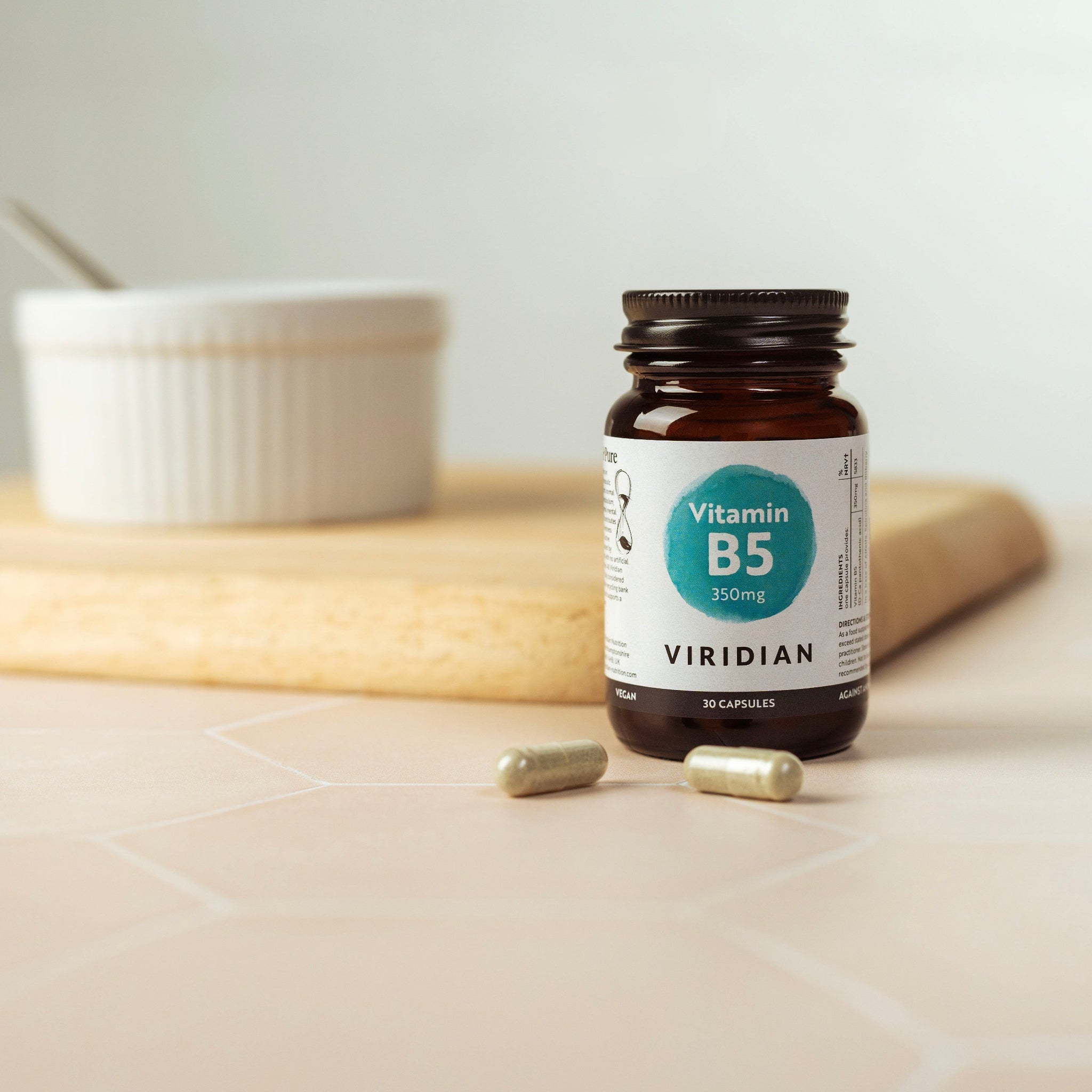 Viridian B5-vitamiini (pantoteenihappo) 350mg 90 kaps