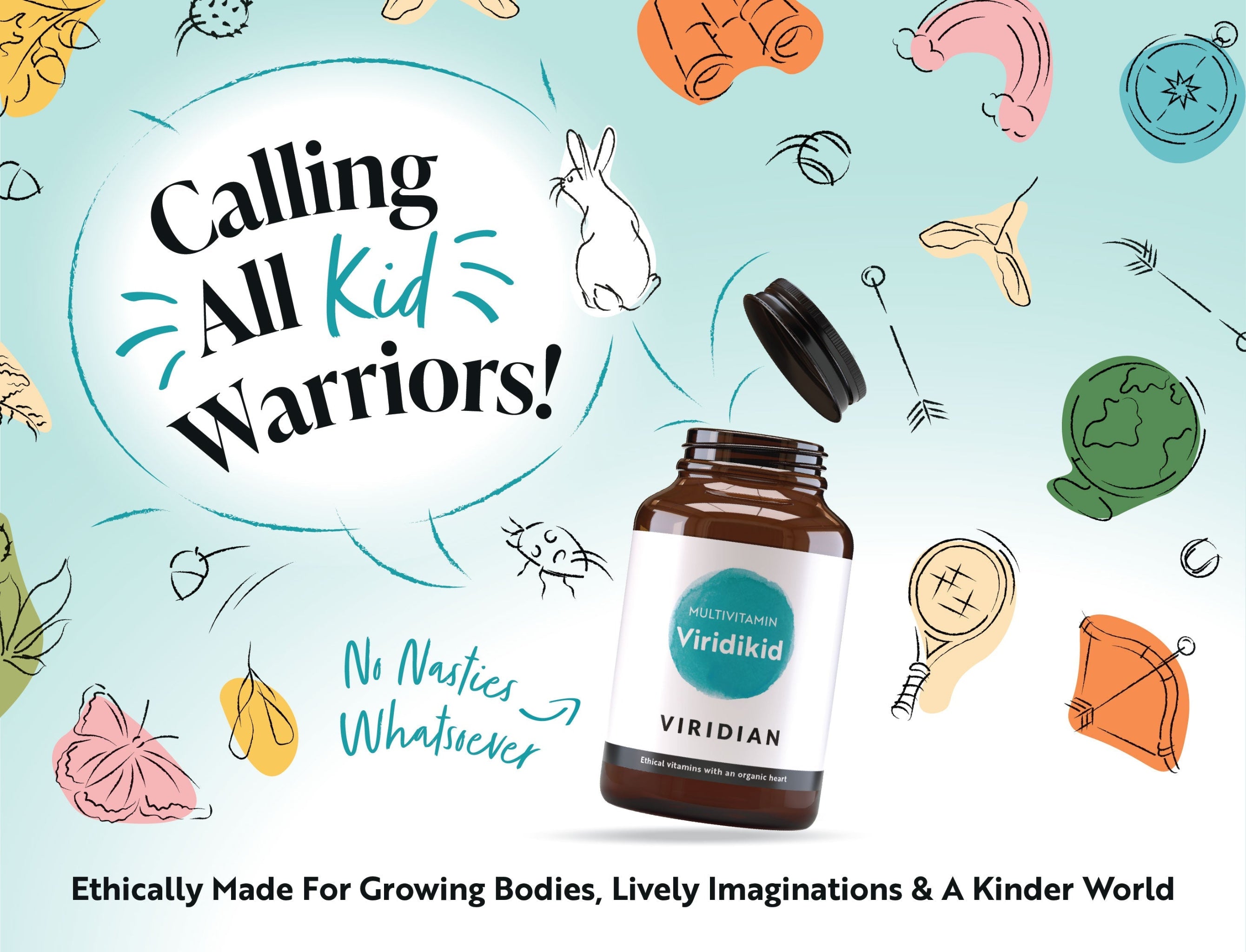 ViridiKid lasten monivitamiini 90 kaps