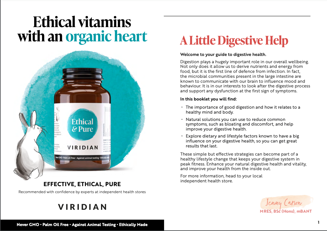 Viridian Ruoansulatuksen tuki (Digestive Aid)