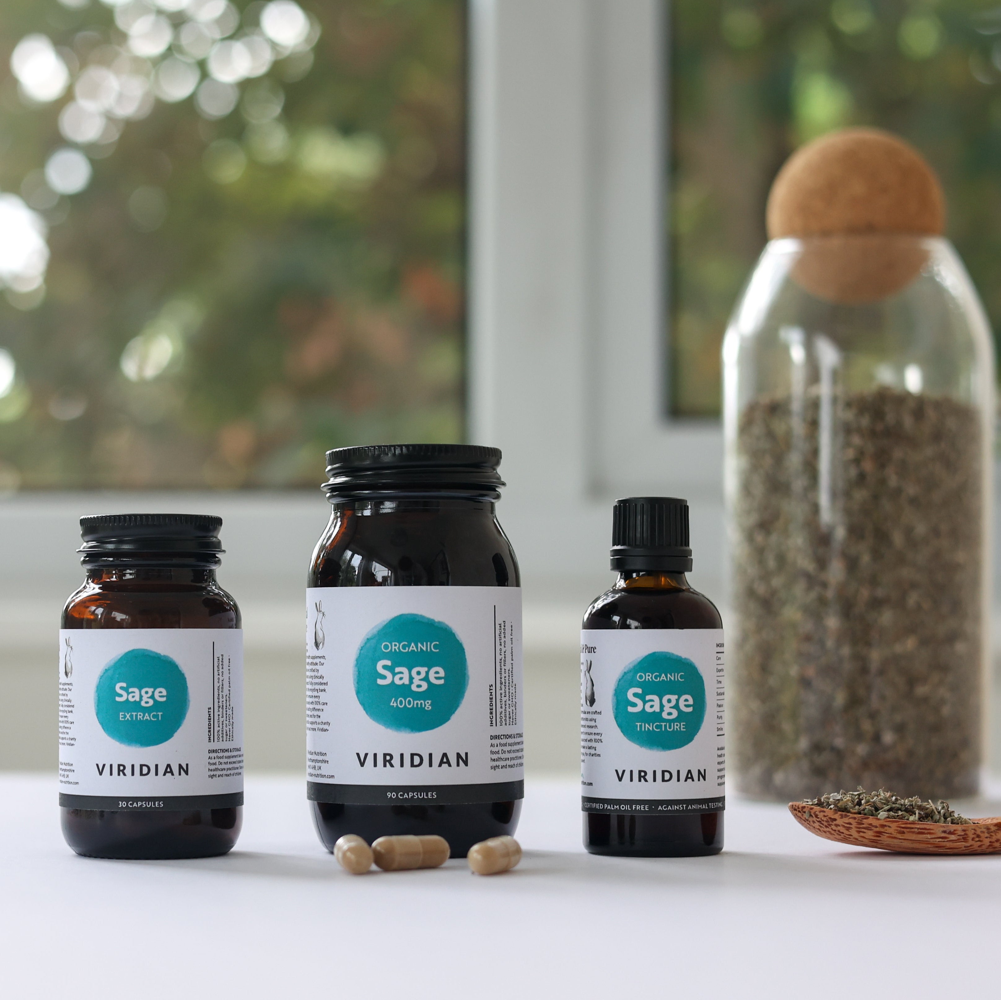 Viridian Luomu salvia 400 mg